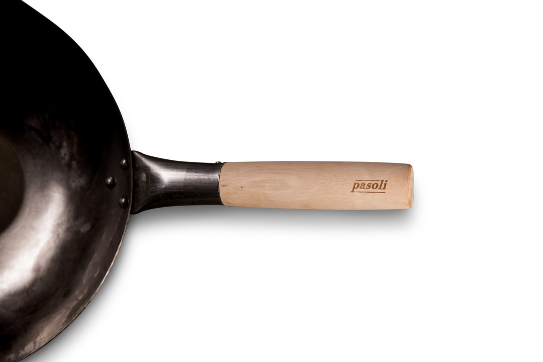 Holzgriff des pasoli Woks