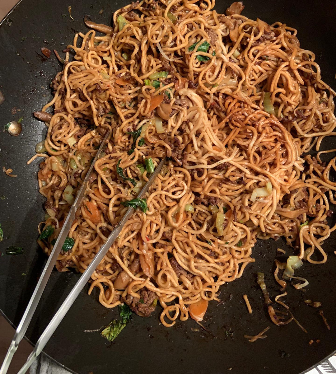 Chinese noodle stir-fry - pasoli