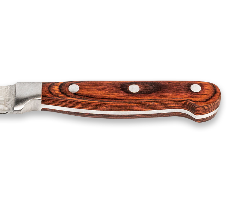 Noble wooden handle of our paring knife