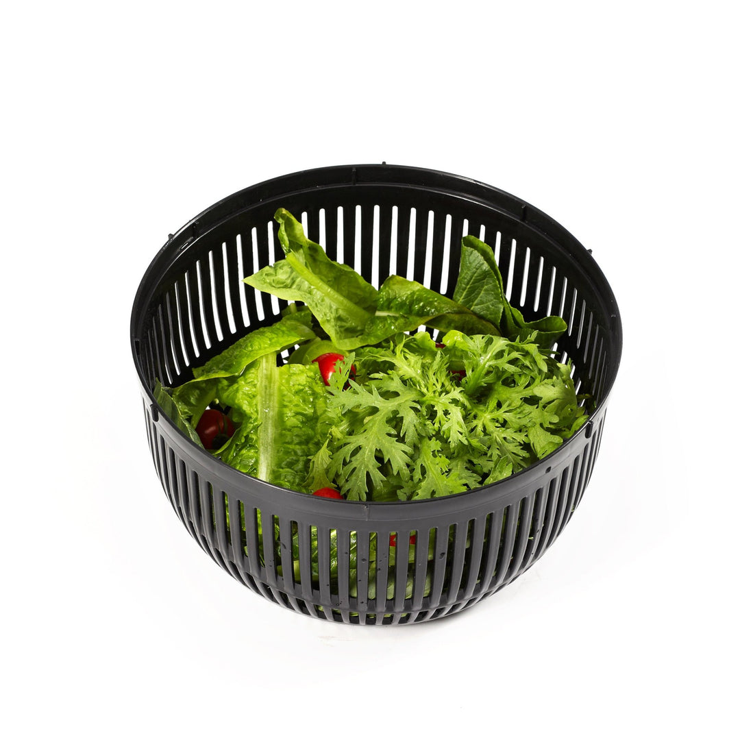 GSD Salatschleuder mit Stopfunktion aus Edelstahl mit integrierter Mandoline - pasoli GmbH