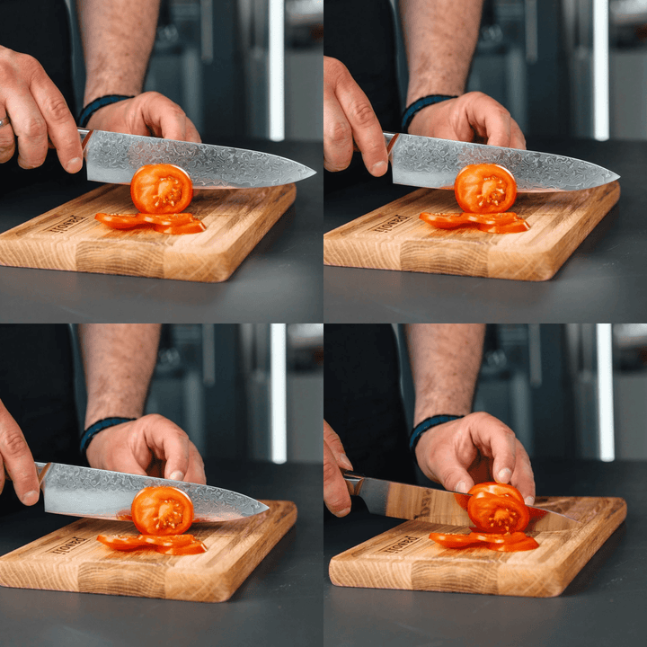 Cuchillo de chef de Damasco de pasoli - Acero de Damasco de alta calidad con núcleo VG10 - pasoli GmbH