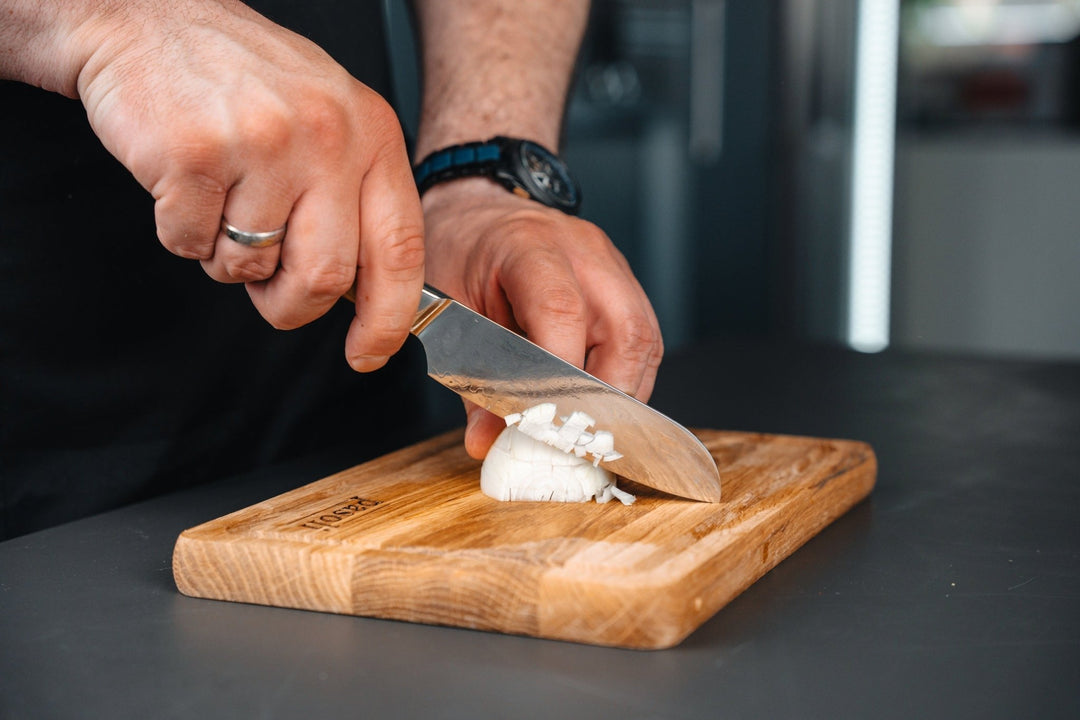 pasoli Damast Santoku - Messer - hochwertiger Damaszenerstahl mit VG10 Kern - pasoli GmbH
