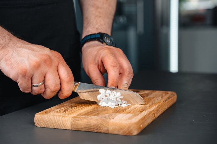 pasoli Damast Santoku - Messer - hochwertiger Damaszenerstahl mit VG10 Kern - pasoli GmbH
