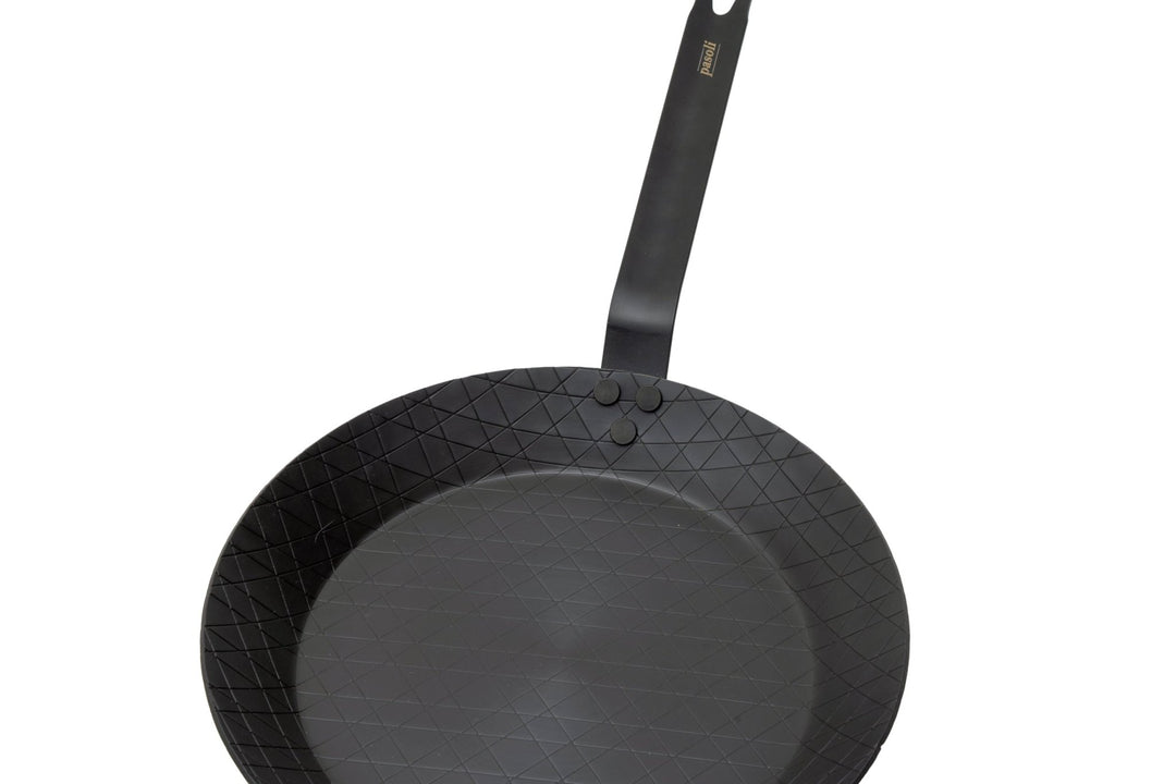 pasoli Steak Pfanne 28cm - Carbonstahl Bratpfanne für alle Herdarten - pasoli GmbH