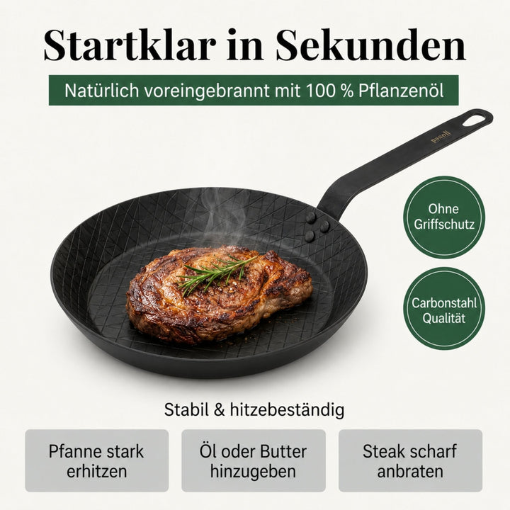 Steakpfanne aus Carbonstahl - pasoli GmbH