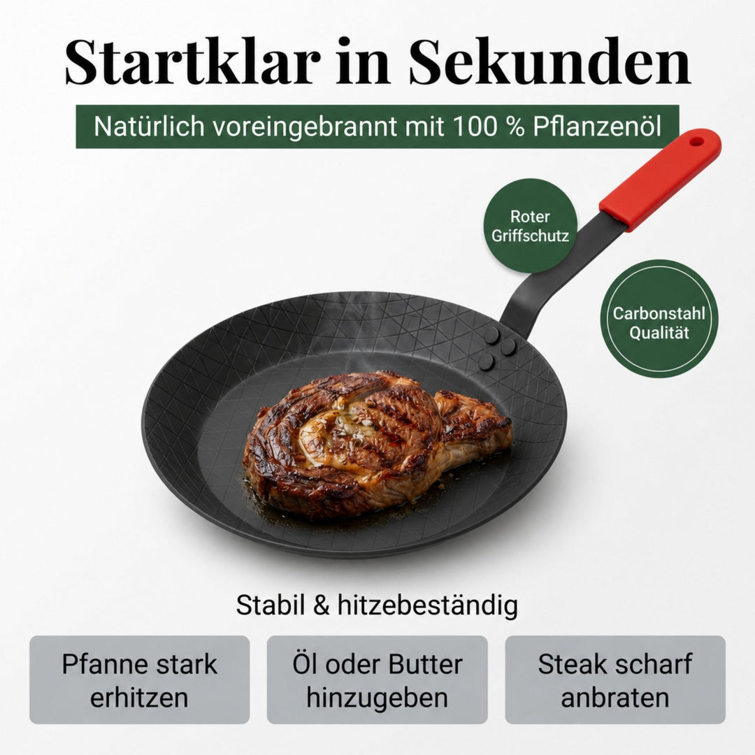 Steakpfanne aus Carbonstahl - pasoli GmbH