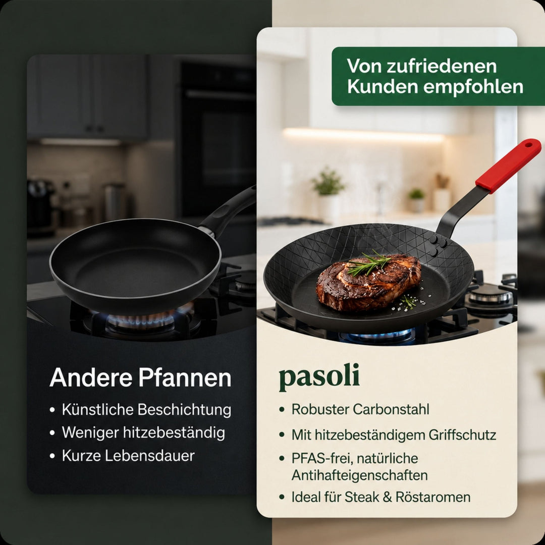 Steakpfanne aus Carbonstahl - pasoli GmbH
