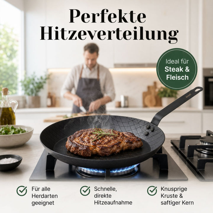 Steakpfanne aus Carbonstahl - pasoli GmbH