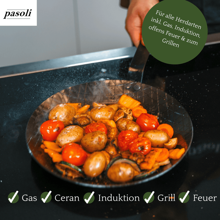 Steak pan made of carbon steel - pasoli GmbH
