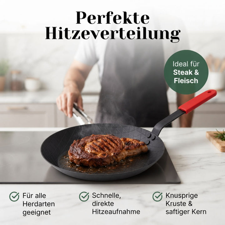 Steakpfanne aus Carbonstahl - pasoli GmbH
