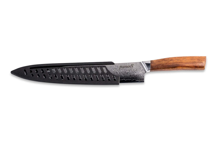 Nuestro cuchillo de chef de damasco - pasoli