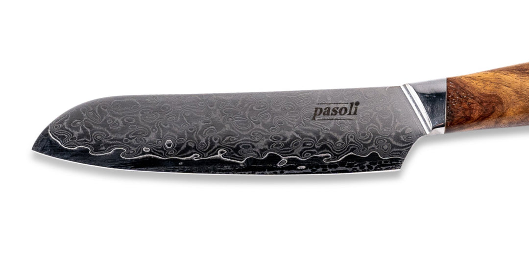 Our damascus santoku knife - pasoli